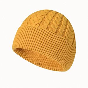 Unisex Winter Casual Warm Knitted <b>Hat</b> with Custom Logo High Quality Factory Direct Plain Pattern - Product Image 2