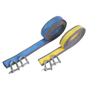 भारी शुल्क आपातकालीन कार टो रस्सी 100% पॉलिएस्टर 5 टी क्षमता 50 मिमी अनुकूलित लंबाई वाहन रिकवरी स्ट्रैप - Product Image 2