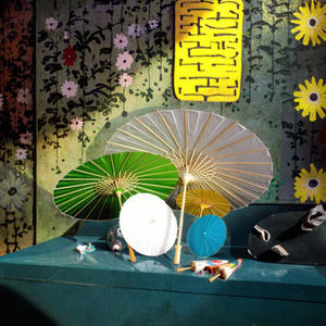 Papel de arroz <span class=keywords><strong>blanco</strong></span> chino en <span class=keywords><strong>blanco</strong></span> hecho a mano boda Día DE LA MADRE tarjeta de invitación decoración niños DIY dibujo manualidades Mini paraguas - Product Image 2