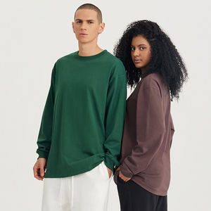 Wholesale Custom High Quality 100% Cotton O-neck <b>Long</b> Sleeve t Shirt for Custom logo <b>Men</b> <b>Tshirt</b> - Product Image 2