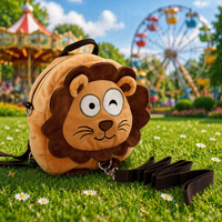 Sac à dos d'école anti-perte Disney FAMA pour enfants, avec personnage de dessin animé 3D, pour la sécurité des tout-petits en maternelle