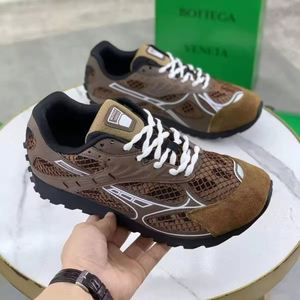 Zapatillas Deportivas de Moda Retro Plateadas de Alta Calidad, Bottegas Venetas Orbit, de Caña Baja, Transpirables, de Malla, para Correr y Caminar - Product Image 3