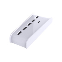 Honcam Accessoires PS5 USB3.0 Adaptateur HUB universel pour console de jeu PS5 Disque numérique