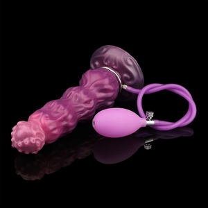 DL-B2011 Monster Fantasy Dog Knot Horse Cock <b>Dildo</b> with Inflatable Pump Anal Toys Adult Sex Toys for Men - Product Image 4