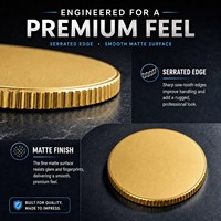 Pièces de monnaie vierges de 40 mm en alliage plaqué or pour la vente en gros, pièces commémoratives vierges pour impression UV, gravure personnalisée, cadeaux souvenirs DIY