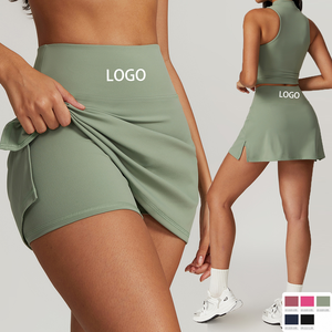 Nouvelle Collection : Shorts Fluides pour Femmes, Jupes de <span class=keywords><strong>Tennis</strong></span> Athlétiques à Fentes, Robes de <span class=keywords><strong>Tennis</strong></span> Plissées avec Fentes et Blocs de Couleurs - Product Image 1