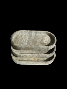 OEM/ODM Logo dimensione doccia deposito decorativo in marmo naturale vassoio di lusso ovale <span class=keywords><strong>Nero</strong></span> Portoro marmo vassoi - Product Image 4