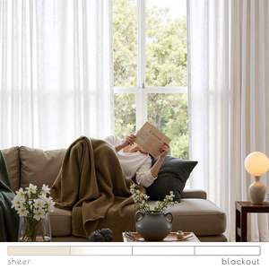 Tela de Tul Jacquard de la Marca Bangfa, Diseño Caído, 20 Colores Sólidos, 100% Poliéster, Cortina Opaca con Pliegues Tipo Pinza - Product Image 1