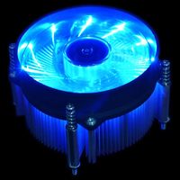 Refroidisseur de processeur LED CC-06B pour Einex LGA115x Desktop - 20dBA silencieux, débit d'air de 45 CFM, construction en aluminium et cuivre, certifié ISO 9001