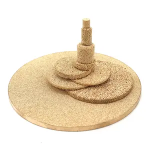 Metal Powder Sintered Bronze Brass Circular Filter Disc Micron Porous Copper Filter Mesh Plate