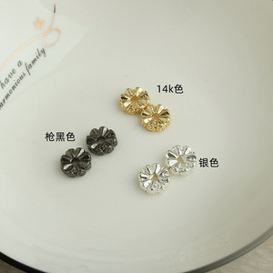 2405 tenglong 14k or paquet couleur coupe fleur <span class=keywords><strong>ficelle</strong></span> entretoise bricolage bijoux faits à la main accessoires Bracelet chaîne perle engrenage joint - Product Image 3