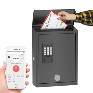 Smart Drop Post E-Lock Buzón <span class=keywords><strong>digital</strong></span> Gran capacidad Resistente a la intemperie Buzón de metal montado en la pared para revestimiento de polvo al aire libre - Product Image 1