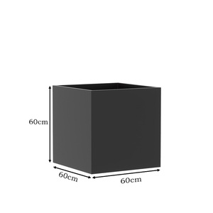 Pot de fleurs en acier inoxydable personnalisé, couleur, pour jardin extérieur, <span class=keywords><strong>jardinière</strong></span> en métal - Product Image 6