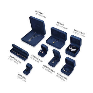 Store Luxury Bracelet Necklace Pendant Ring Jewellery <b>Box</b> Packaging Shop Display Set <b>Velvet</b> <b>Jewelry</b> <b>Box</b> - Product Image 6