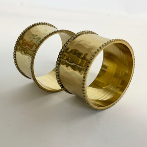 Luxury premium golden polished metal napkin ring holder for festive wedding anniversary dining <b>party</b> <b>table</b> arrangements - Product Image 1