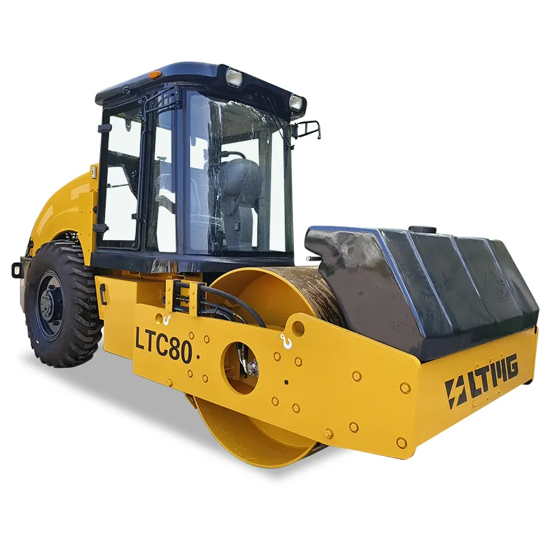 Ltmg เครื่องสร้างถนนแบบสั่น16ton 12ton 14ton 8ton 6ton รถบดถนนแบบดรัมเดี่ยว