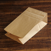 Brun 10LB En Gros Logo Personnalisé Kraft Papier Fond Plat Sacs D'emballage Alimentaire Sans Poignée pour Pain Lait Fast Food Emballage