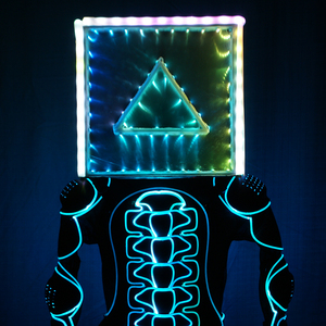 3D ma thuật Cube LED khiêu vũ trang phục khiêu vũ quần áo LED <span class=keywords><strong>Robot</strong></span> đèn sáng sân khấu khiêu vũ hiệu suất hiển thị mặc hiệu suất mặc - Product Image 1