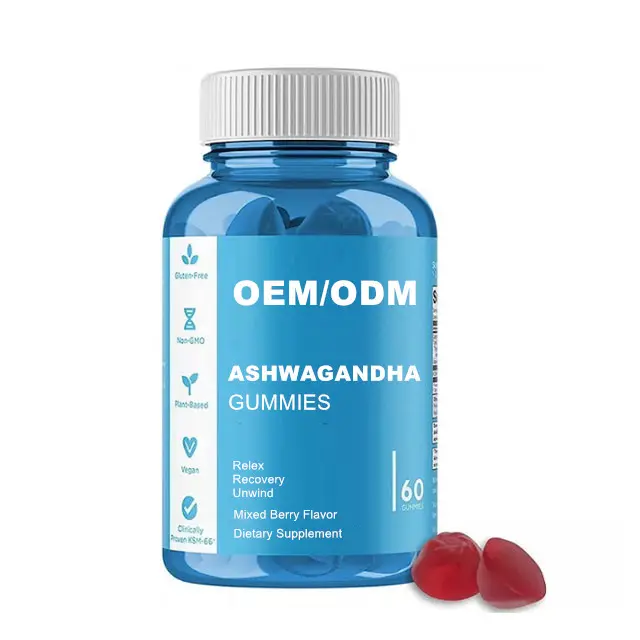 Offre Spéciale gommes ashwagandha pour un bon sommeil, sous Label privé, avec de la vitamine D