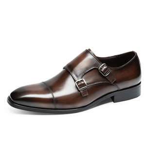 Premium Top Layer Cowhide Comfortable Breathable Business Formal Genuine Leather Slip-On Men's Suit Shoes <b>Support</b> Wholesale - Product Image 5