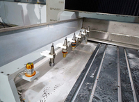 GANGER Nouvelle machine de gravure et de sculpture CNC pour marbre et pierre granitique avec moteur 7,5 kW 380 V, longueur maximale 3000 mm, facile à utiliser