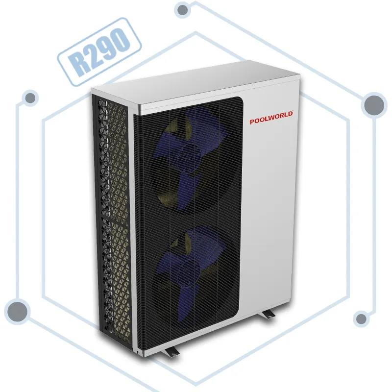 Popular latest heat pump water heater fan coil R290 full inverter Monoblock heat pump air to water 7kw