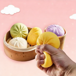 TPR Soft Big Baozi Stress Relief Squishies Toys Anxiety Squeeze Calming Sensory <b>Fidget</b> Toys Kids Party Favor Gift Wholesale - Product Image 3