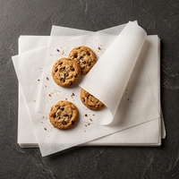 Papier sulfurisé blanc en pâte de bois vierge, résistant aux hautes températures, pour la cuisson au four et au barbecue, vente en gros sur mesure