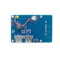 Carte d'extension de batterie au lithium pour Raspberry Pi 3B/3B+ avec double alimentation USB pour fonctionnement hors ligne