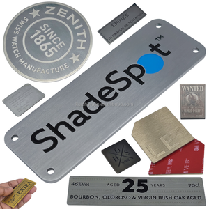 ป้ายชื่อสแตนเลสกันน้ำคุณภาพพรีเมียม ทนทาน รูปทรงตามสั่ง สำหรับบรรจุภัณฑ์หรูหรา ของขวัญ งานฝีมือ แบรนด์นิวสตาร์ท - Product Image 1