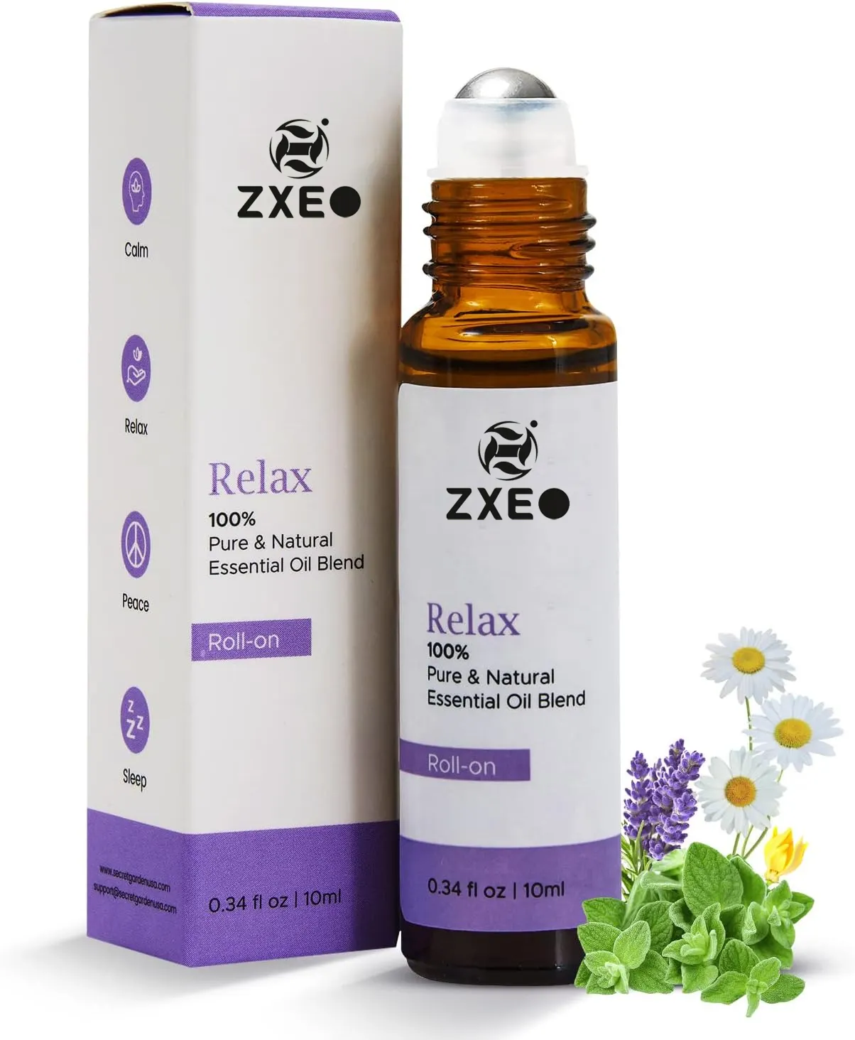 Rolo de óleo essencial relaxante em mistura de óleo essencial de lavanda para aromaterapia massagem cuidados com a pele rolo premium essencial