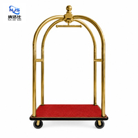 Ensemble complet d'accessoires hôteliers de luxe pour le hall d'hôtel, chariot à bagages pour les clients de l'hôtel