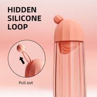 Bouteille à thé avec bouchon à vis, infuseur à thé intégré et design à large ouverture, forme hexagonale transparente, bouteille infuseur de qualité alimentaire