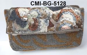 Prachi Design, bolso de mano con cuentas de tela hecho a mano para mujer, nueva secuencia, accesorio de moda para noche y fiesta - Product Image 5