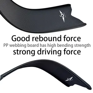 जुनाहैइन पेशेवर फ्रीडाइविंग फिन्स कस्टम फ्रॉग जूते लंबे ब्लेड पीपी + tpr रबर लंबे पंख तैराकी स्नॉर्कलिंग डाइविंग फिन - Product Image 3