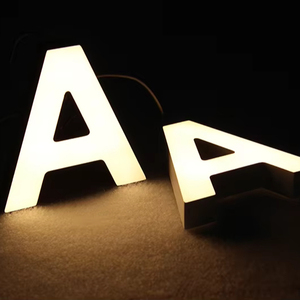 Letras de señal LED de alta calidad Número de casa con iluminación frontal Letras de acrílico Letras de señal electrónica - Product Image 1