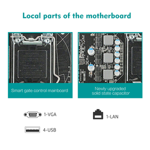 Piesia OEM máy công nghiệp Bo mạch chủ 1 * PCIe _ X16 1 * VGA 1 * DVI <span class=keywords><strong>LGA</strong></span> 1150 ổ cắm h81ddr3 ATX pcba Máy tính để bàn Bo mạch chủ - Product Image 5