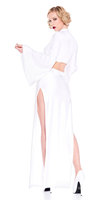 Costume Cosplay adulte scène Performance nouvelle robe blanche Halloween princesse Leia