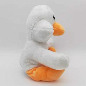 Peluche fluffy bianco farcito bambole anatra anatra Carino Popolare Farcito Bambola Del Fumetto giocattoli creativi regali - Product Image 2
