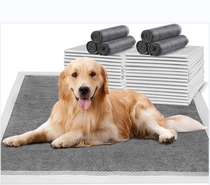 Most Popular Pet Products Activated Carbon Puppy Training <b>Pad</b> Charcoal Dog <b>Pee</b> <b>Pads</b> for Odor Control - Product Image 5