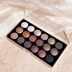 Paleta de sombras de ojos personalizada de <span class=keywords><strong>18</strong></span> colores, fabricantes de maquillaje OEM, sombra de ojos de lujo resistente al agua de larga duración, Etiqueta Privada - Product Image 2