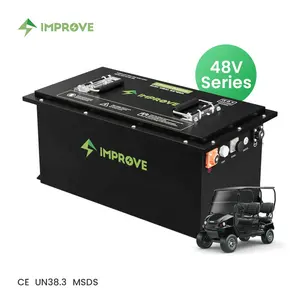 定制lifepo4电池48V 105AH电动高尔夫球车原始设备制造商51.2V 200AH高尔夫球车俱乐部汽车多功能车锂电池