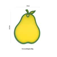 Antislip snijplank, schattig fruitdesign met ophanggat voor de keuken