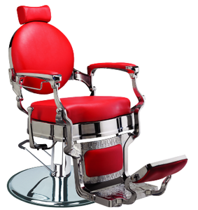 Fauteuil de Barbier Traditionnel en Métal, Chaise de Salon Noire Rembourrée pour Salon de Coiffure et Studio de Beauté - Product Image 4