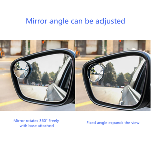 SURRIT High Quality Rotary Press Type Car Rearview <b>Small</b> Round Car Large Vision Reversing Assist Electroplate <b>Blind</b> Spot Mirror - Product Image 5