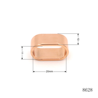 Ovale Form Gürtel riemen Rings ch laufe Roségold Gürtel halter für Taschen Zubehör