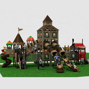 Açık Hava Oyun Alanı Ekipmanları Oyun Seti Orman Jimnastiği Kaydırak Salıncak Çocuk Oyun Alanı - Product Image 3