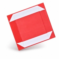 Boîte cadeau magnétique pliable avec fermeture automatique à 4 coins aimantés, en carton rigide avec laminage gaufré pour emballage cosmétique et soins de la peau