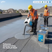 Revêtement imperméabilisant polyuréthane manuel à longue durée de vie et résistant aux UV pour la réparation des toitures en asphalte et autres matériaux d'étanchéité