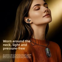 V5.4 Headset Nirkabel Olahraga Baru ANC IPX4 Tahan Air JL untuk Layar Baterai LED 5.4 Port Tipe-C Desain Telinga Ganda